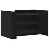 Coffee Table Black 80x50x50 cm Engineered Wood 848340