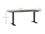 72-116cm Adjustable Electric Standing Desk, with LED Display - Black T3398P329528