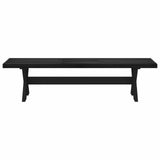Dining Bench NOAIN 180 x 41 x 45 cm Solid Pine Wood Black 42020917