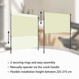 Outdoor Roller Blind 200x270 cm Cream 145942