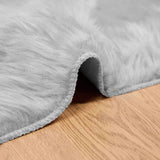 Faux Sheepskin Rug Tafalla Grey 100 x 200 cm Polyester 42021525