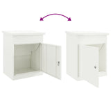 Parcel Drop Box with Storage White 47.5 x 38 x 59 cm Steel 874941