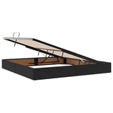 Storage Bed with Mattress Black 200 x 200 cm Velvet 3370120