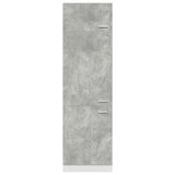 Refrigerator Cabinet Lyon Concrete Grey 60x57x207 cm Engineered Wood 856124