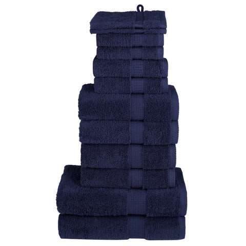 12 Piece Premium Towel Set SOLUND Navy Blue 600 gsm 137575