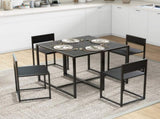 Dining Table and Chairs Set 2, Dining Room Sets, Rectangular Space Saving Table and 2 Chairs for T3398P344253