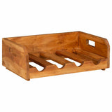 Wine Racks 4 pcs for 16 Bottles Solid Mahogany Wood 244491