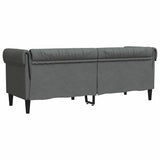 Sofa Dark Grey 201.5 x 74.5 x 74.5 cm Polyester 42013011