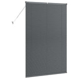 Window Blind with Curtains Manual Dark grey Aluminium 42006074