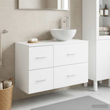 Bathroom Furniture Set 2 pcs White Engineered Wood 3403944