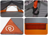 Instant Tent Grey and Orange 10-Person 42017489