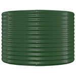 Garden Raised Bed Galvanised Steel 322x100x68 cm Green 319068