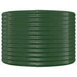 Garden Raised Bed Galvanised Steel 322x100x68 cm Green 319068