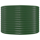 Garden Raised Bed Galvanised Steel 249x100x68 cm Green 319063