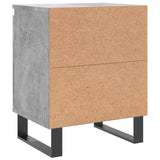 Bedside Cabinets 2 pcs Concrete Grey 40x30x50 cm Engineered Wood 826853