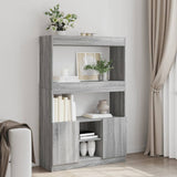 Highboard Grey Sonoma 92x33x140 cm Engineered Wood 3309614