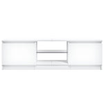 TV Cabinet with LED Lights White 120x30x36 cm 804283