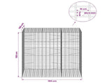 Gabion with 3.5 mm Wire and 5x10 cm Mesh 150x100x150 cm 3462933