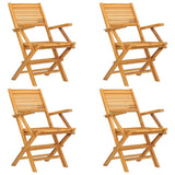 5 Piece Garden Dining Set Solid Wood Teak 3155013