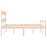 Senior Bed without Mattress 160x200 cm Solid Wood 3195361
