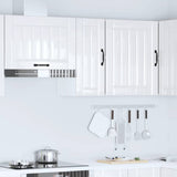 Kitchen Wall Cabinet Lucca High Gloss White Engineered Wood 853779