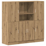 3 Piece Kitchen Cabinet Set Artisian Oak Engineered Wood 3324159