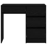 Desk with Drawer Black Oak 90 x 37.5 x 75 cm Engineered Wood 869491