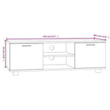 TV Cabinet Black 120x40.5x35 cm Engineered Wood 342617