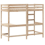 Loft Bed without Mattress 75x190 cm Small Single Solid Wood Pine 842862