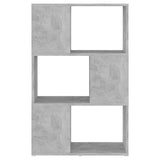 Book Cabinet Room Divider Concrete Grey 60x24x94 cm Engineered Wood 809075