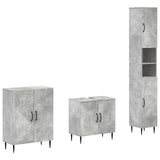 3 Piece Bathroom Cabinet Set HAARLEM Concrete Grey 3417453