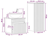 Bathroom Furniture Set 2 pcs White 33 x 34.5 x 100 cm 3406133