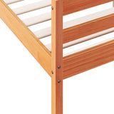 Bed Frame without Mattress Wax Brown 140x200 cm Solid Wood Pine 842789