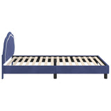 Children's Bed Frame with Headboard Police Blue 90 x 200 cm 42010928