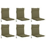 6-Piece High Back Chair Cushions GEMERT 6 pcs 100% Polyester 946443