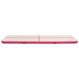 Inflatable Gymnastics Mat with Pump 600x100x15 cm PVC Pink 92667