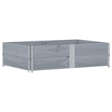 Pallet Collars 2 pcs Grey 150x100 cm Solid Wood Pine 4010307