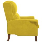 Armchair Yellow 76 x 94 x 102 cm Velvet 42009864