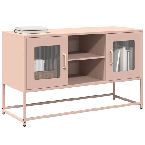 ZNTS TV Cabinet Pink 100.5x39x60.5 cm Steel 853381