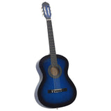 Classical Guitar for Beginner Blue 4/4 39" Basswood 70108