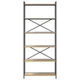 Bookshelf Sonoma Oak 80 x 30 x 189.5 cm Engineered Wood 868408