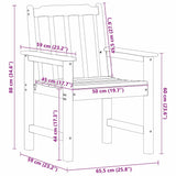 Garden Dining Chair 4 pcs Black 65.5 x 55.5 x 88cm Plastic 3335796