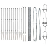 Welded Wire Fence with Spikes 25 x 1.6 m 3353394