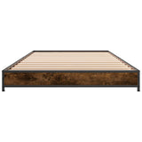Bed Frame Smoked Oak 80 x 200 cm Engineered Wood 8009144