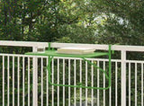 Hanging Balcony Table Folding Green 60 x 39 x 65 cm Steel 42008077