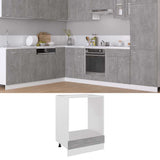 Oven Cabinet Lyon Concrete Grey 60x46x81.5 cm Engineered Wood 802501