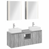 Bathroom Cabinet Set 5 pcs Grey Sonoma Engineered Wood 3406412