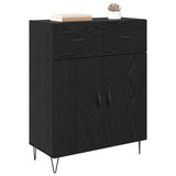 Sideboard Black Oak 69.5 x 34 x 90 cm Engineered Wood 882274