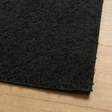 Shaggy Rug PAMPLONA High Pile Modern Black 140x200 cm 375279