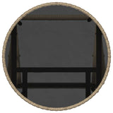 Garden Bistro Set 3 pcs Beige Poly rattan 3334966